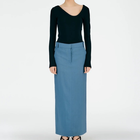 Tibi Fluid Suiting Maxi Trouser Skirt NWT - Picture 1 of 3